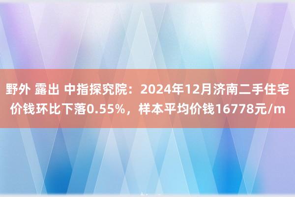 野外 露出 中指探究院:2024年12月济南二手住宅价钱环比下落0.55%,样本平均价钱16778元/m